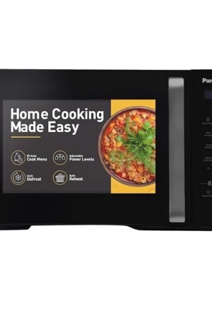 Panasonic 25L Solo Microwave Oven (NN-ST310QBFG, Black, 85 Auto Cook Menus)