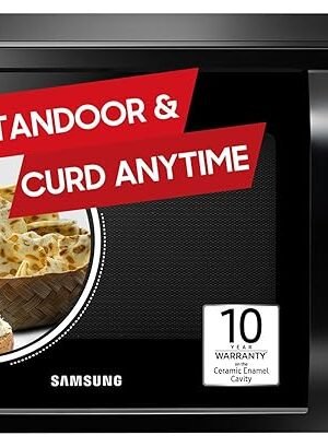 Samsung 28L, Convection Microwave Oven with Curd Making(MC28A5013AK/TL, Black, 10 Yr warranty)