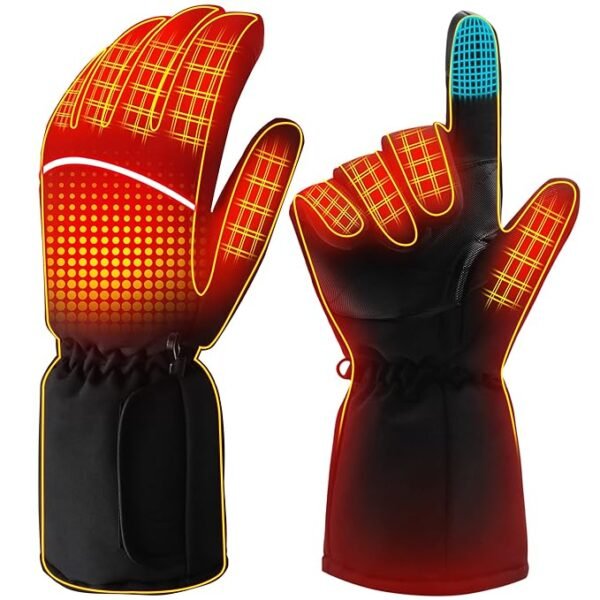 Magnolia Battery Heated Gloves for Women Men, Electric Heating Gloves for Motorcycle Driving Skiing Hunting Working
