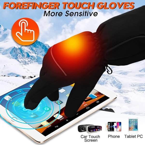 Magnolia Battery Heated Gloves for Women Men, Electric Heating Gloves for Motorcycle Driving Skiing Hunting Working - Image 3