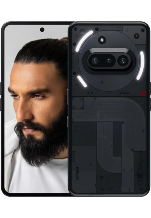Nothing Phone (3A) 5G (Black, 8GB RAM, 256GB Storage) | Snapdragon 7s Gen 3 | 50MP+50MP+8MP Cameras | 32MP Front | 6.77” 120Hz AMOLED | 5000mAh...